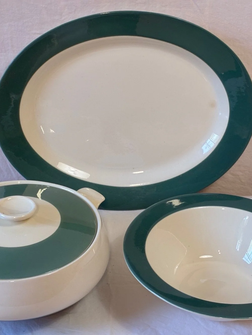 Vintage 3-Piece Ceramic Dinnerware Set
